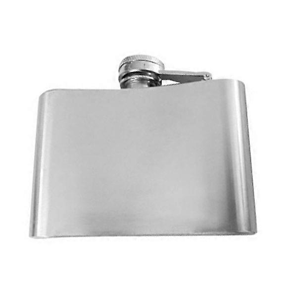Hip Flask Stainless Steel Drinking Flasks for Travel Everyday Use Leak-Proof Mini Funnel Included 4oz Silver 1Set