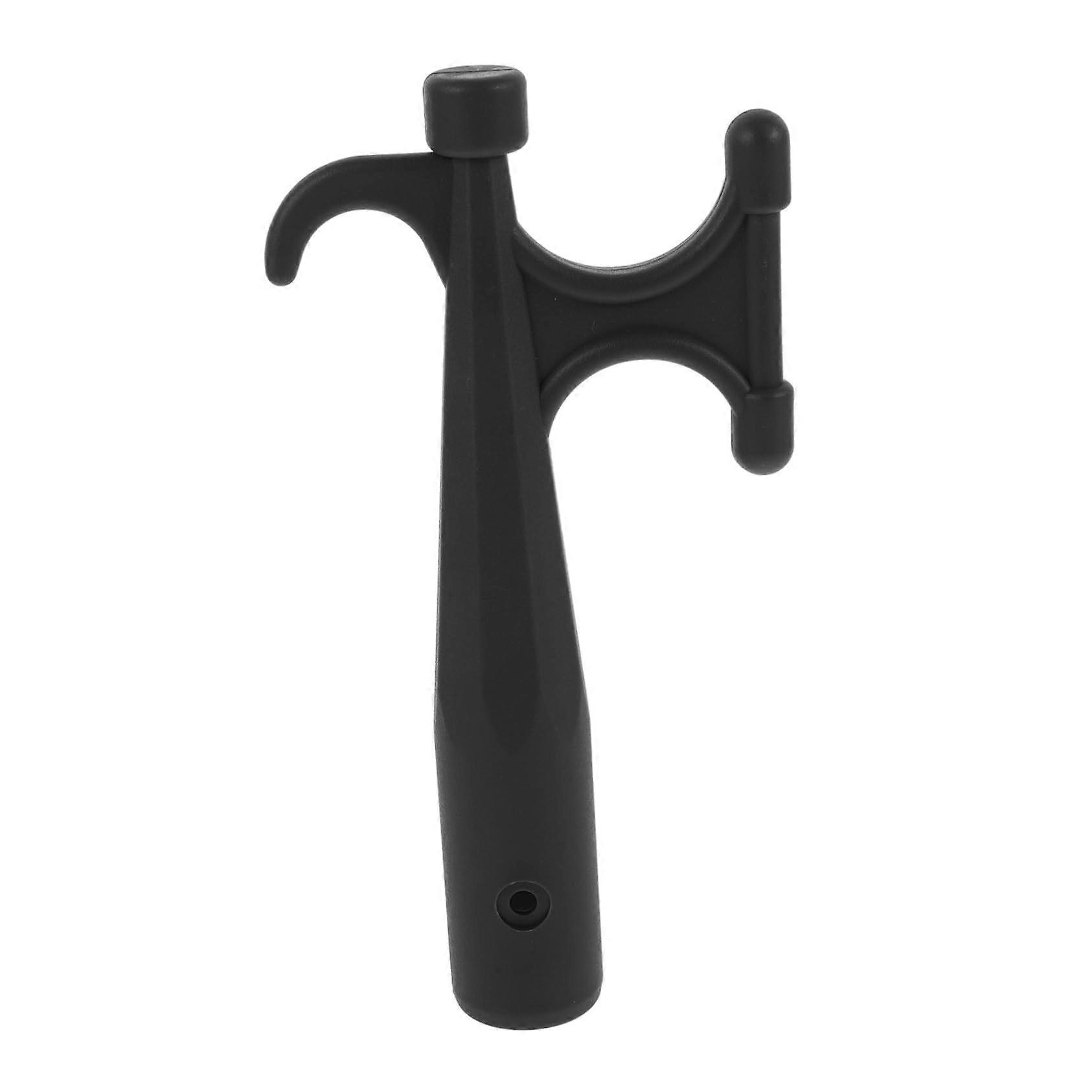 Pickaxe Hook Head Nylon Black For Lifeboats Kayaks Boat Dock Hook Rod Attachment Multi-Purpose Dinghy Hook