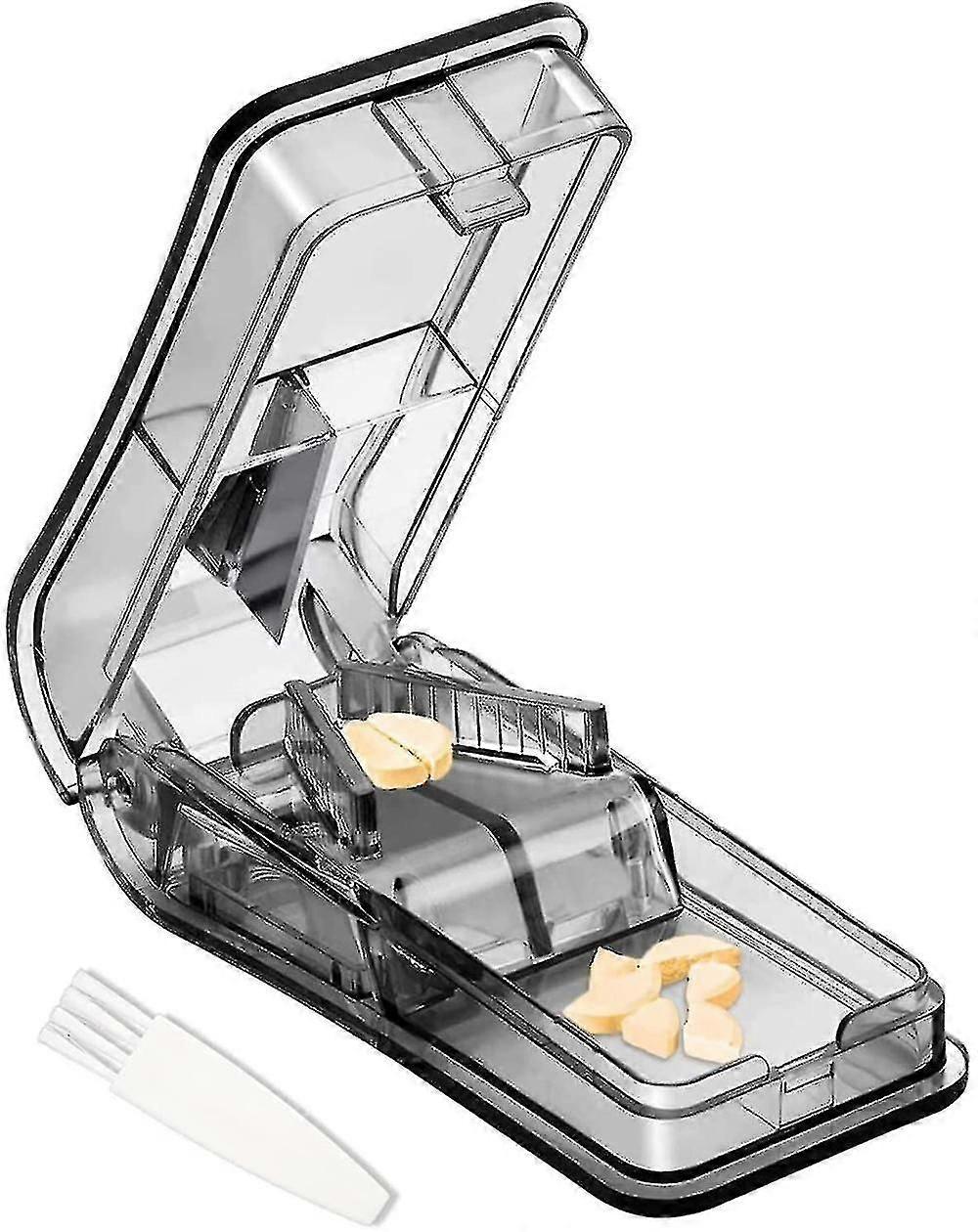 Pill Tablet Cutter For Small Or Large Pills, Pill Splitter With Blade For Pills And Tablets Cut In Half Quarter