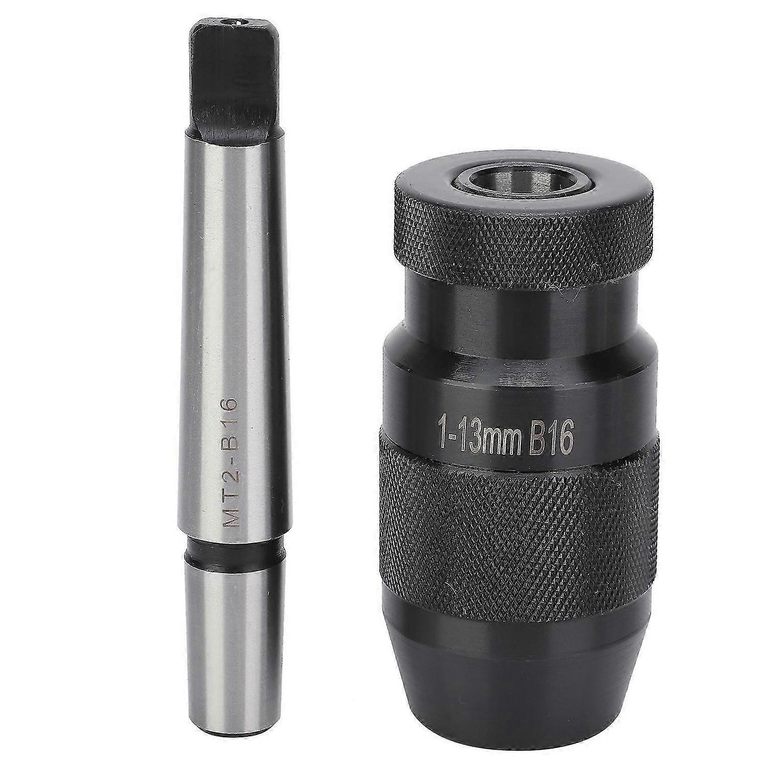 Keyless Drill Chuck Morse Taper Quick Release Milling Machine Accessories MT2-B16 1-13mm