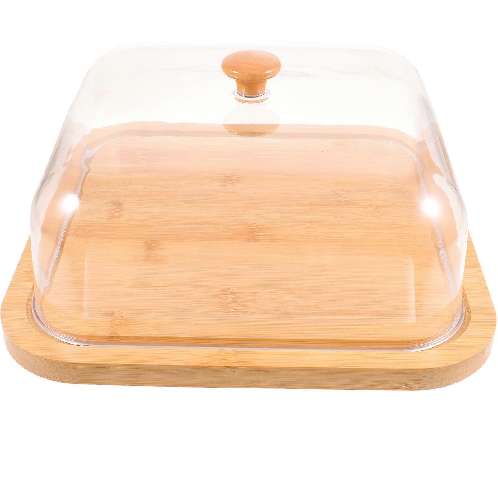 Covered Cake Plate Decorative Item Multi-Functional Dessert Tray Assorted Color 26X26X13CM Food Storage 1 Set
