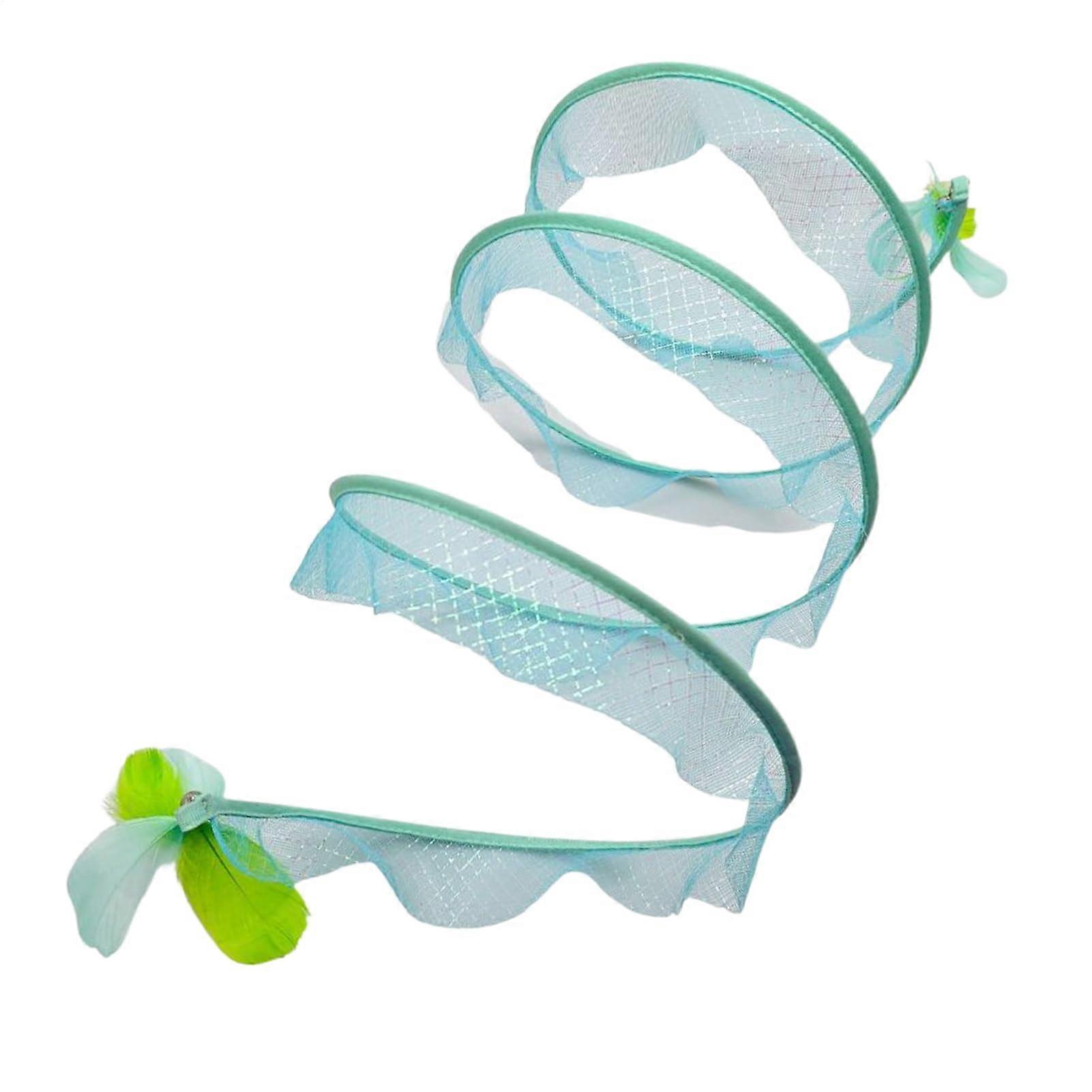 Cat tunnel Sshaped kitten exercise tubes Foldable portable labyrinth