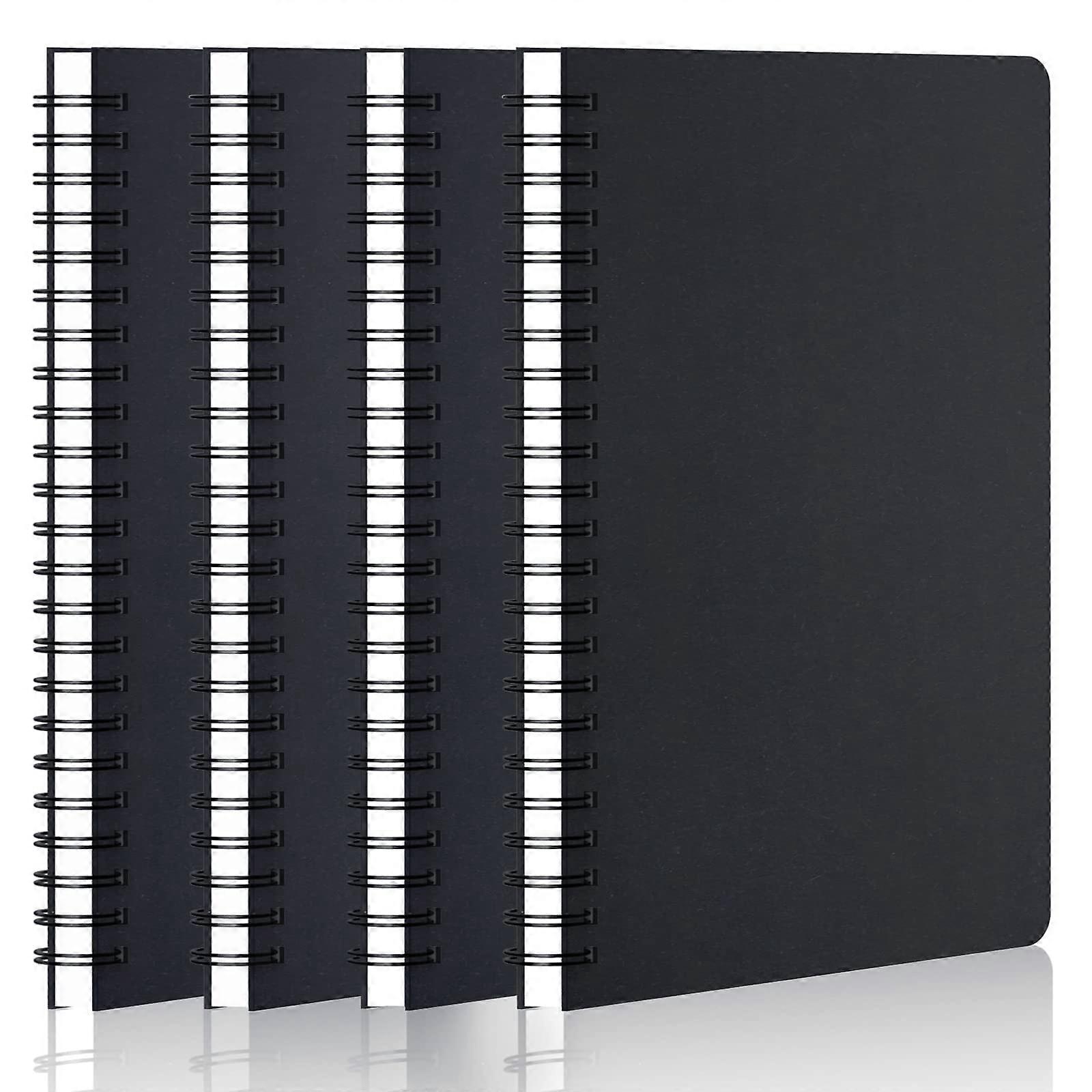 A5 Squared Notebook Pack of 4 Spiral Bound Notepads A5 Grid 5mm