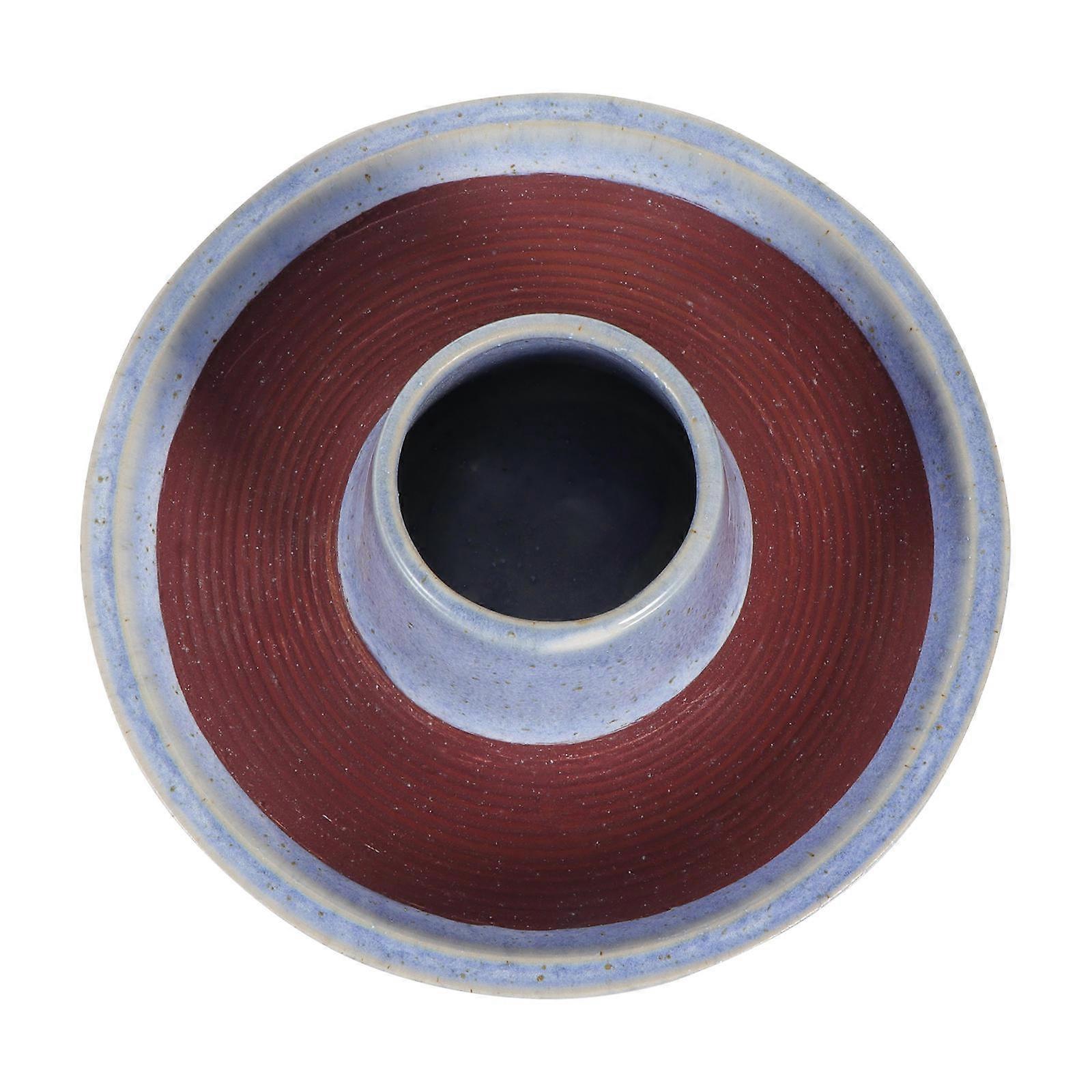 Decorative Matchstick Container Classic Design Round Shape Adults Storage Rack 12x12x5.5cm