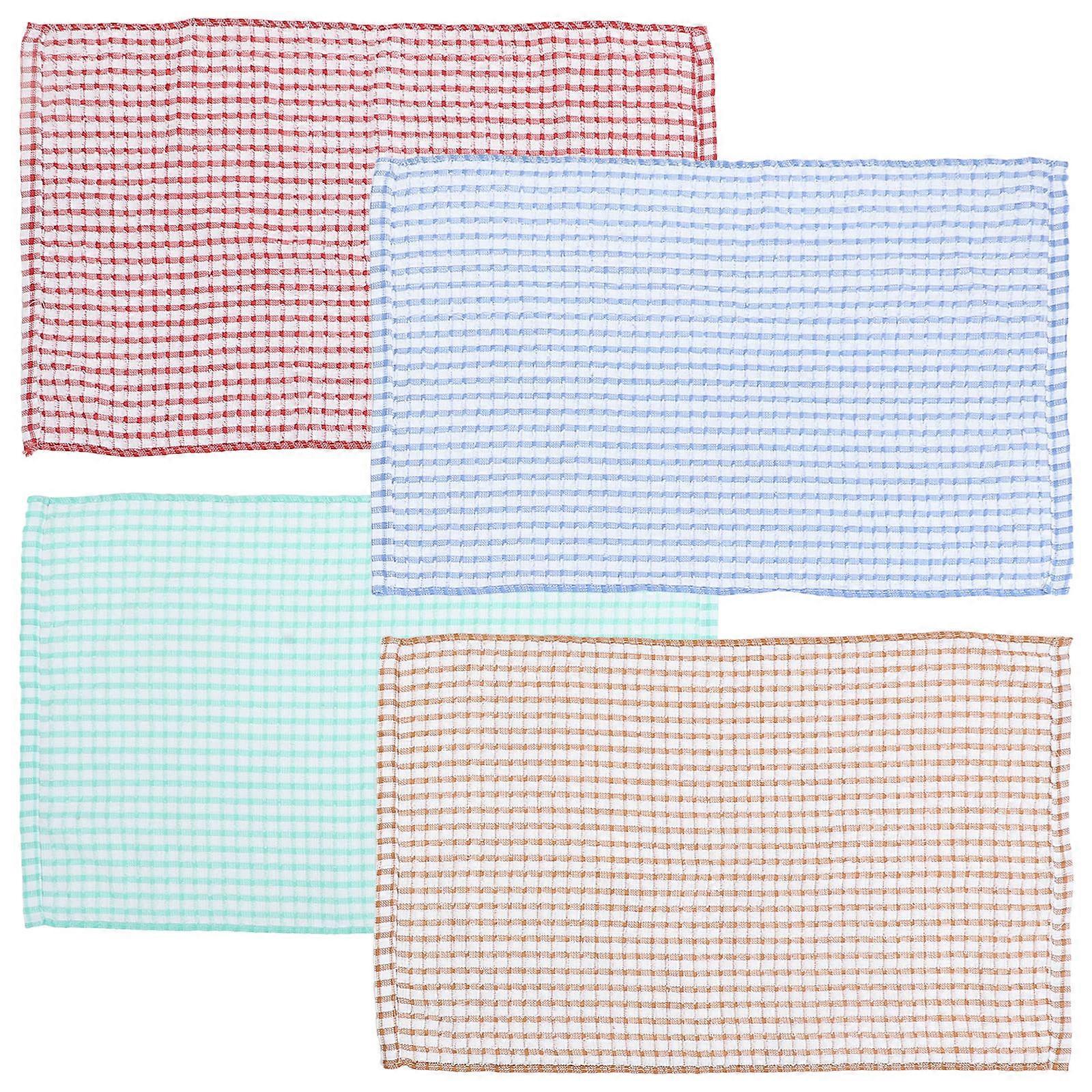 Reusable Dish Cloths Kitchen Towels Non Scratch Quick Cleaning Towels 4Pcs