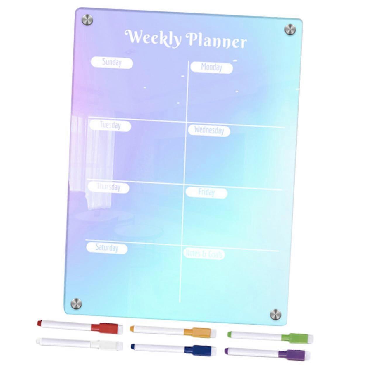 Magnetic Fridge Calendar Erasable Note Board 29.70X21.00X0.30CM