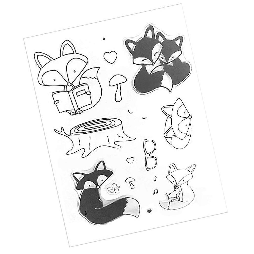 Adorable Cartoon Animal Clear Silicone Stamps for DIY Scrapbooking, Card Making, and Creative Children's Projects – Perfect for Photo Albums and Decor