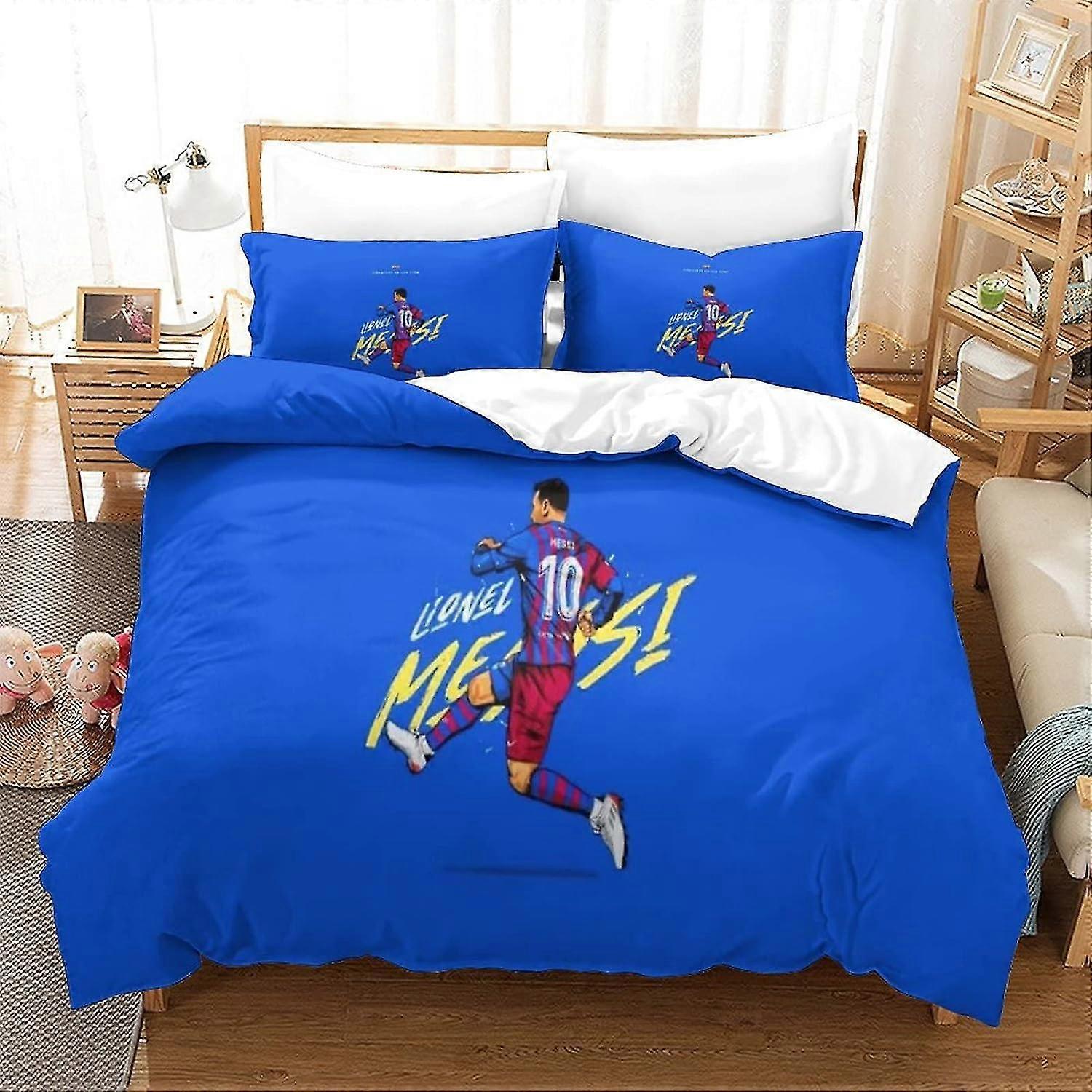 Set di biancheria da letto Football Star Set copripiumino 3D, set