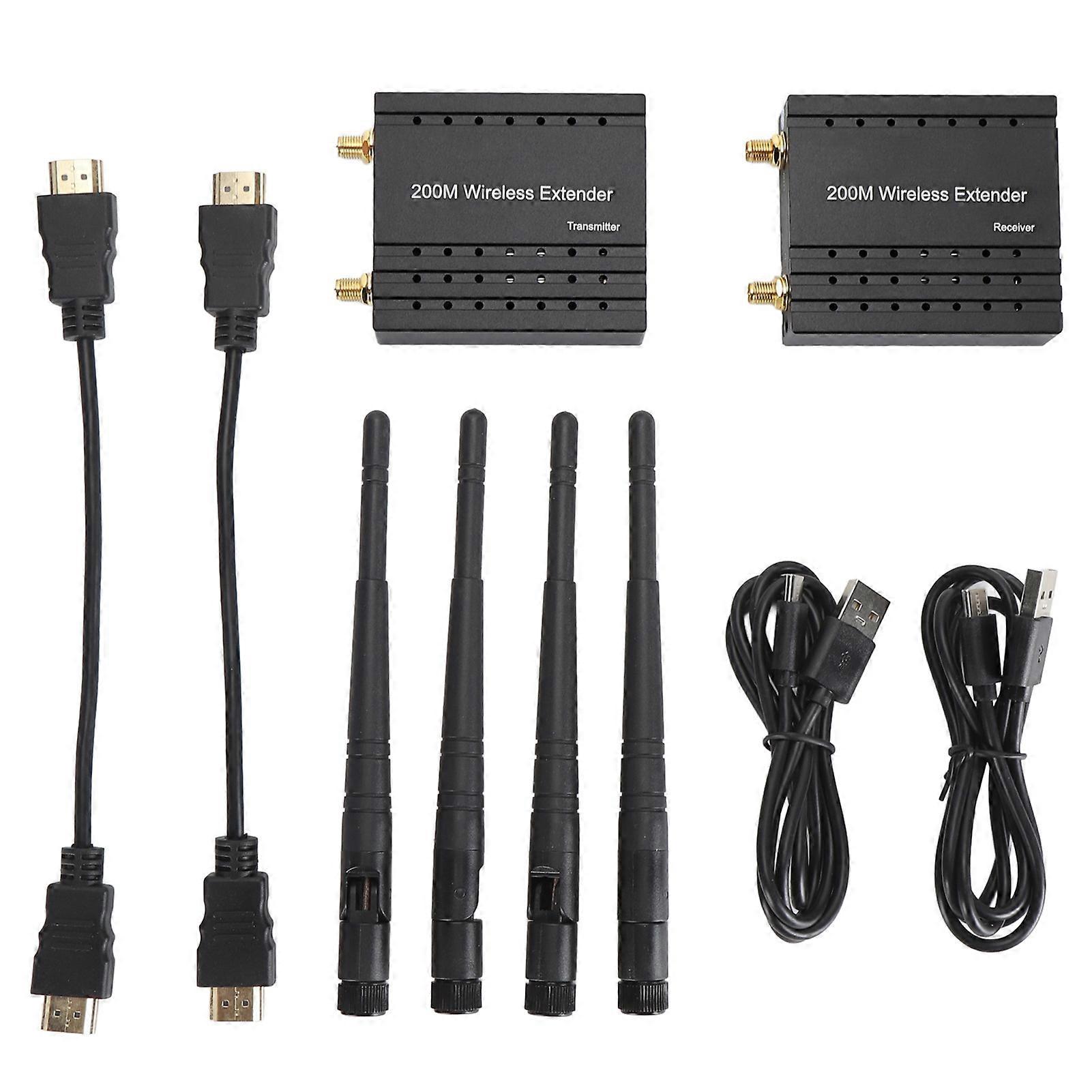 Wireless HDMI Extender 656ft 5.8GHz 1080P 60Hz for TV, DSLR, Projector, Game Console