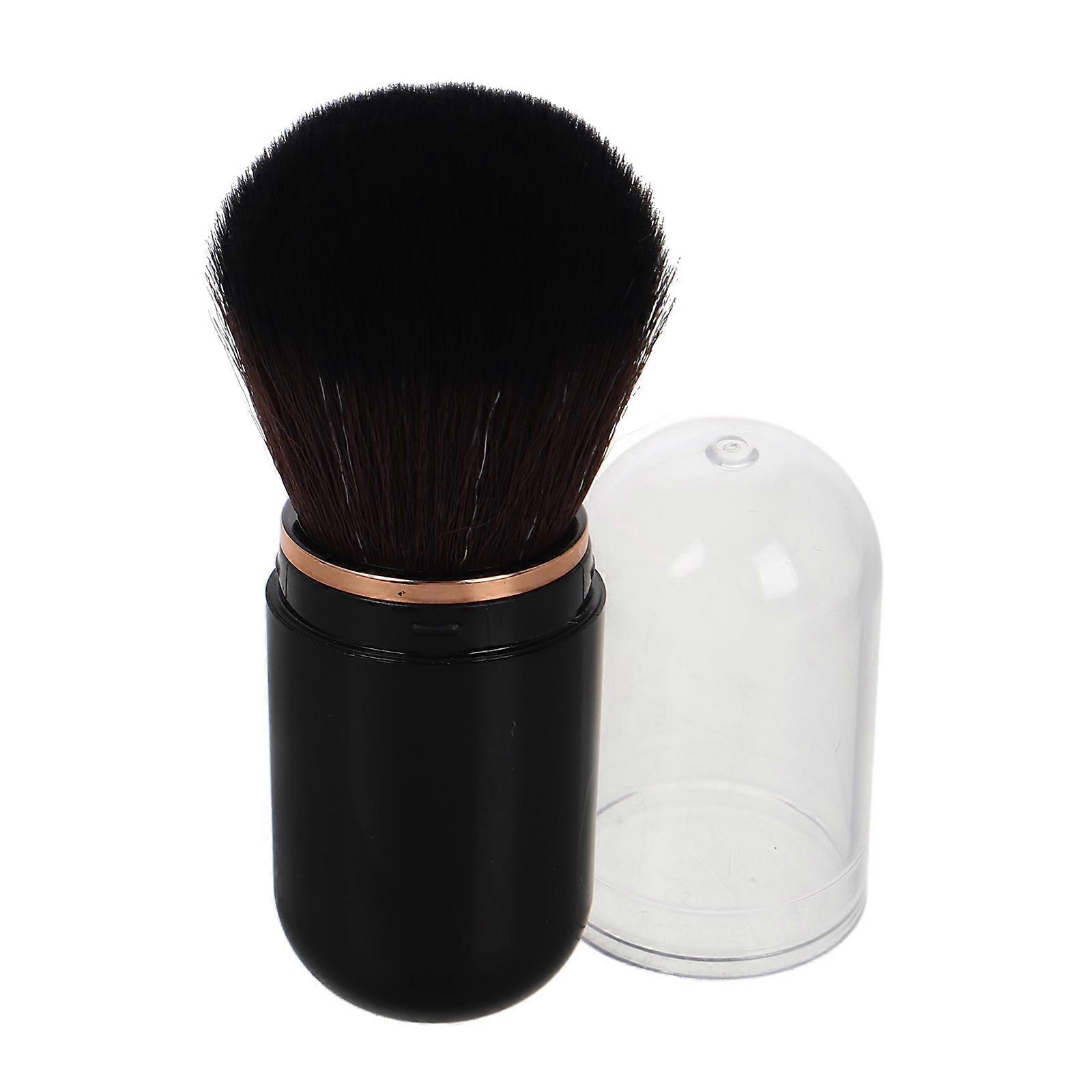 Mini Makeup Brush Setting Powder Application Soft Comfortable Nylon Bristles Portable Design Travel Use 1Pcs