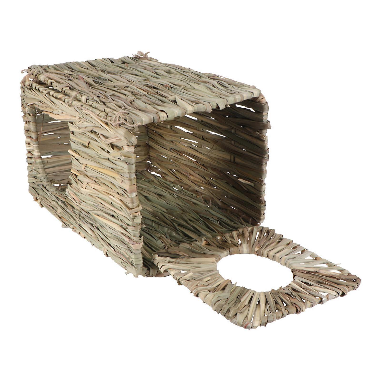 1 Pc Woven Nest Sleeping House Decorative Hamster Nest Beige