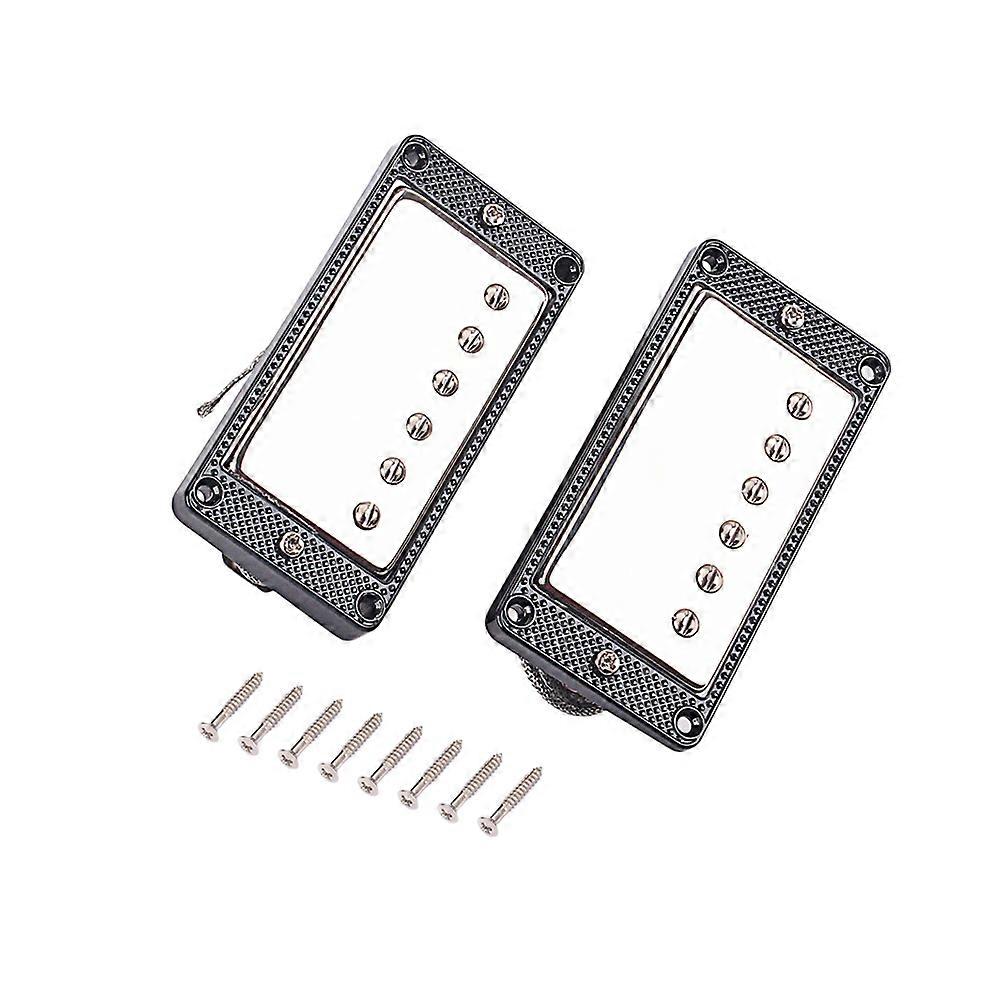 Guitar Pickup Mounting Screws Black 2Pcs Wax Potted Electric Guitar Hardware Microphonics Suppression