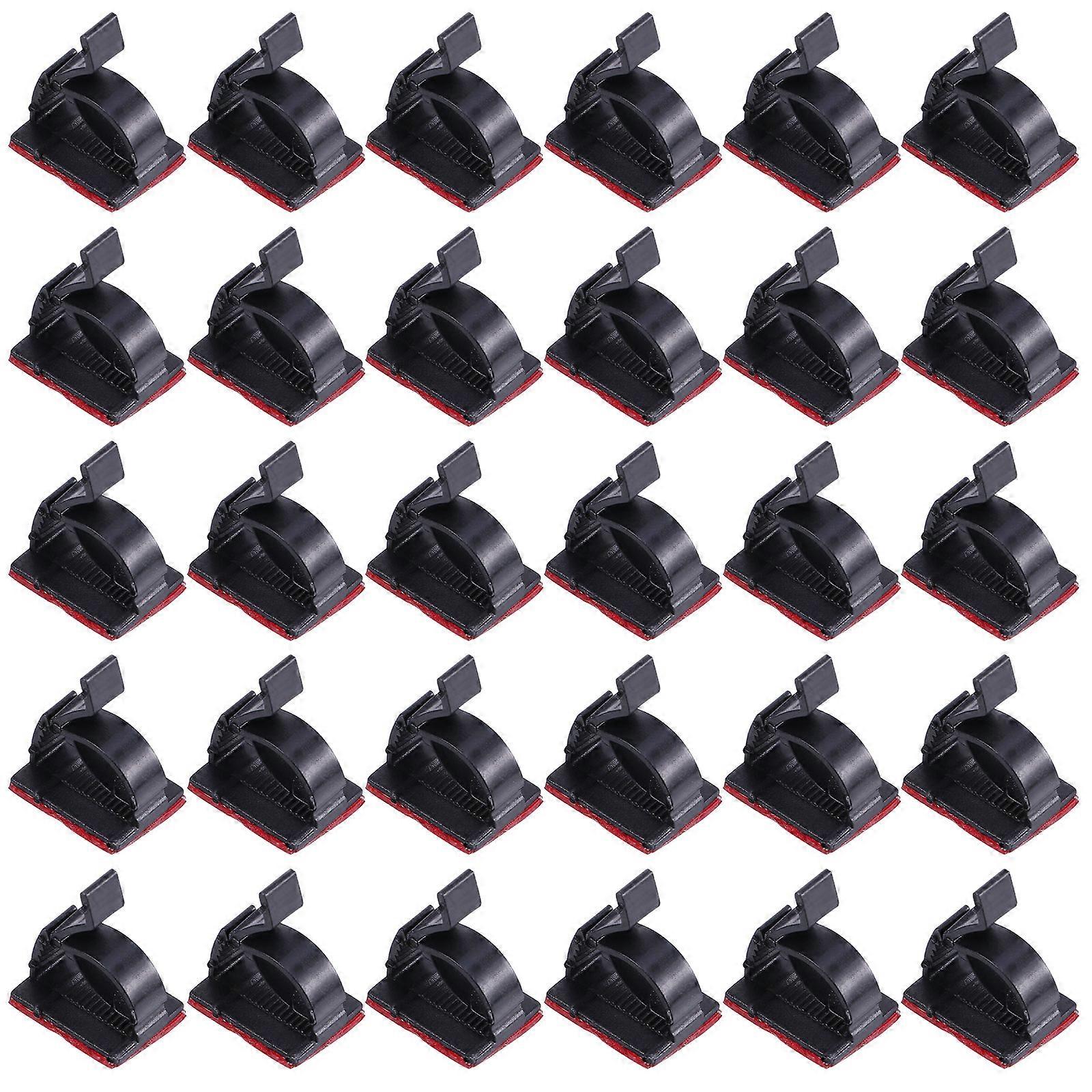 Cable Wire Management Cable Clips Plastic Cable Fixing Clip Home Use 100Pcs
