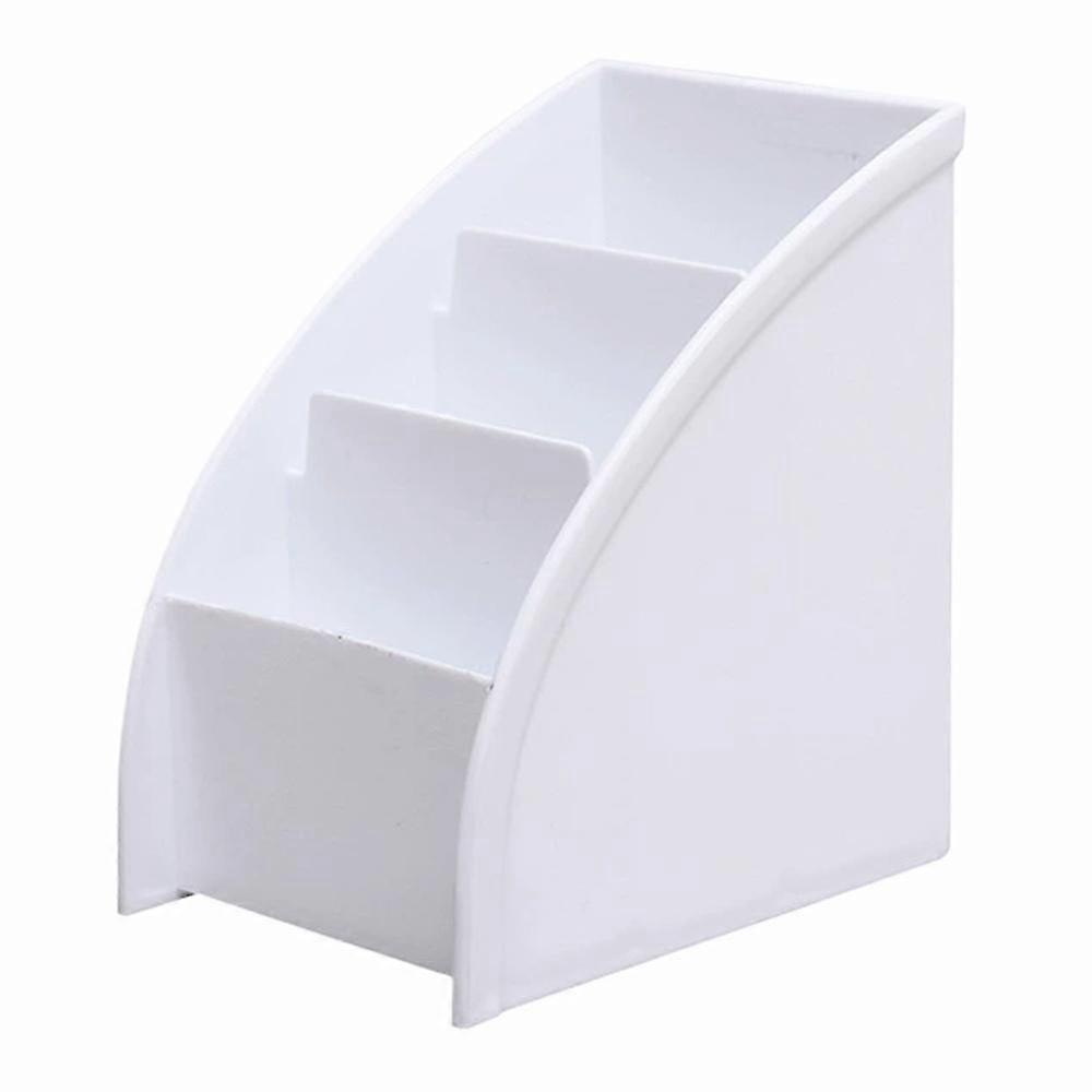 Plastic Desktop Organizer Makeup Office Storage Containers System Tv Remote