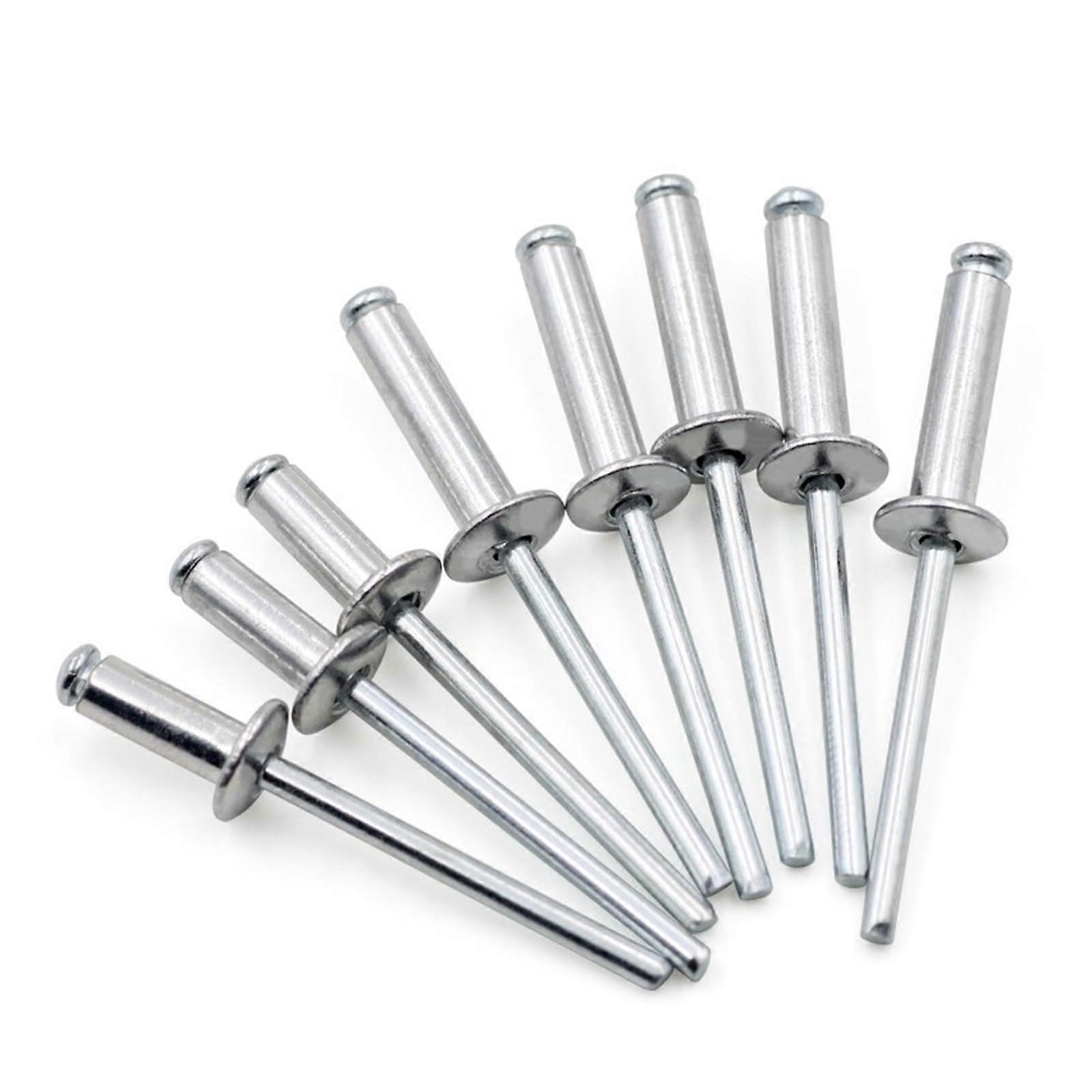 M4 Aluminum Mushroom Head SelfPlugging Rivets 4mm x 16mm 50pcs