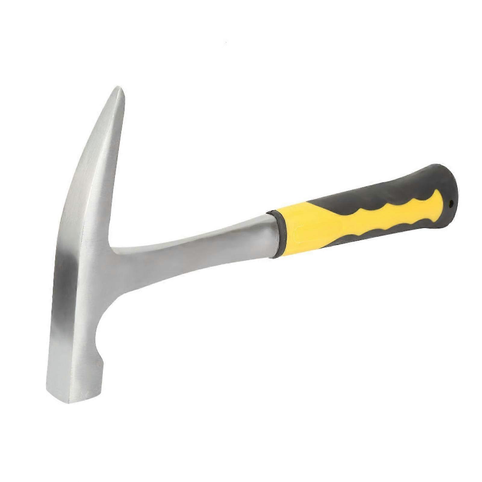 Masonry hammer, stone pick hammer, doubleheaded flatpein duckbill hammer for geological investigations (hammer head 500 g).