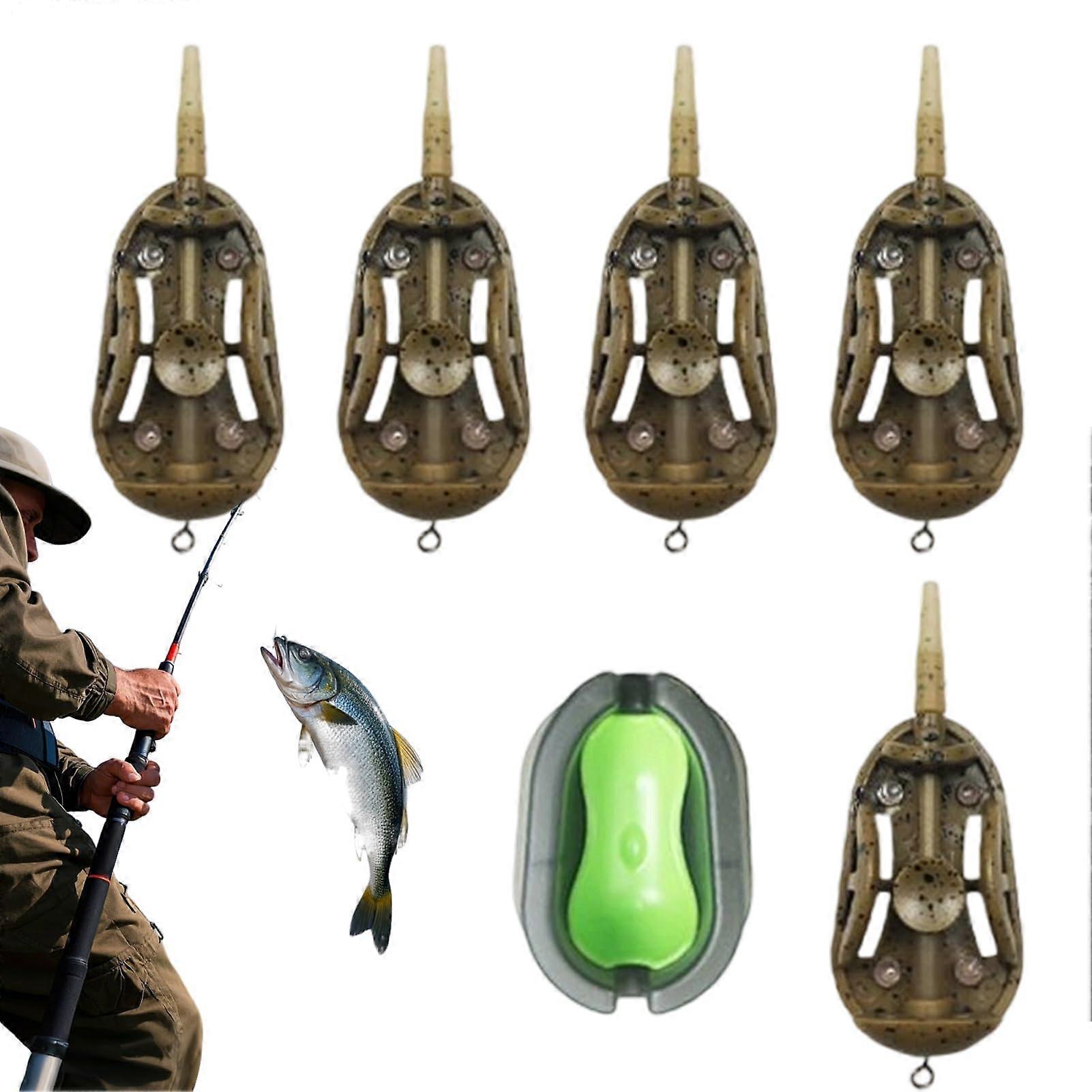 Karpfenangeln Method Feeder Rig Set | Rustfreies Schnellspanner Ausrüstungsset für Süßwasser & Salzwasser 20g-60g