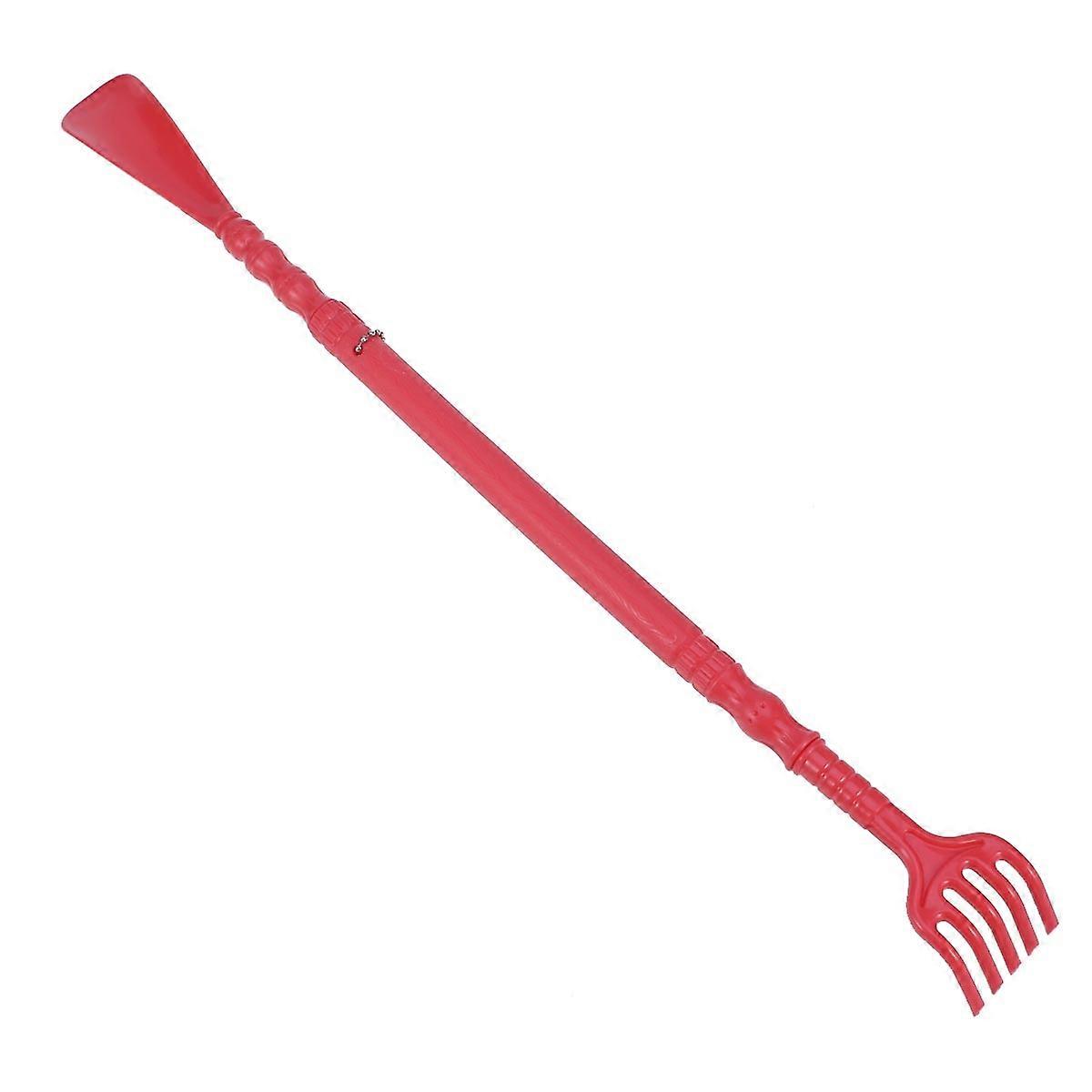 Shoe Horn Hanging Massage Claw Practical PP Red 1 Piece