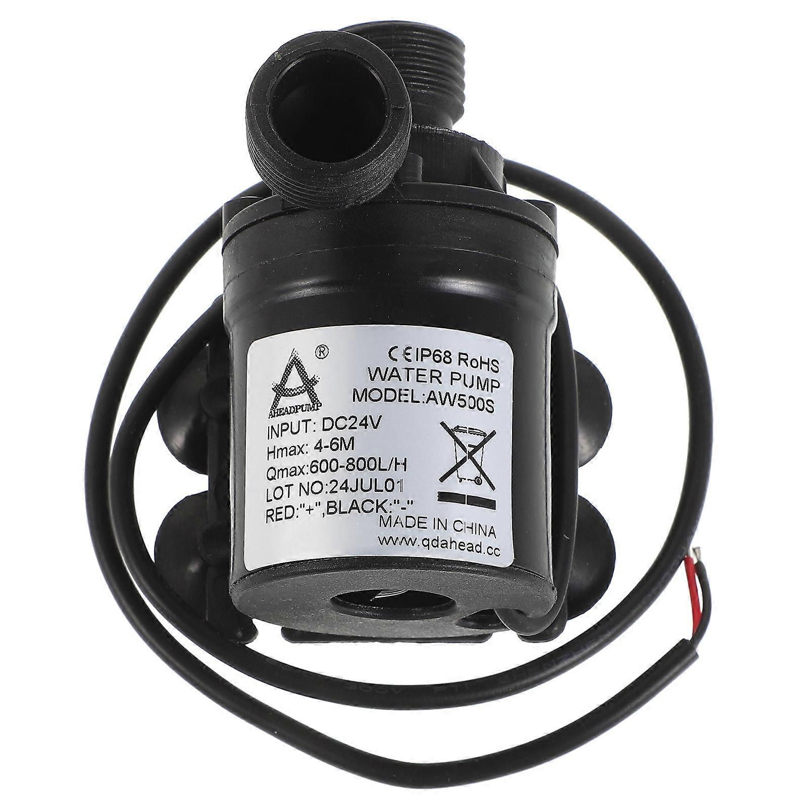 Compact ABS Water Pump with Powerful Boost for Home Use Black Easy Installation Spacesaving 0.5L/min