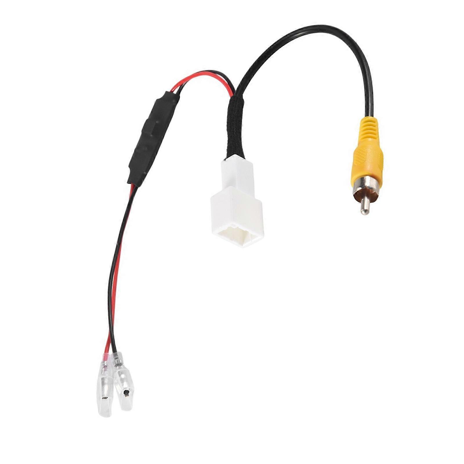 4 Pin Reverse Camera Output Video Plug Adapter Retention Wiring Cable Car Connector Easy Safe Parking Solution Accessory Multicolor