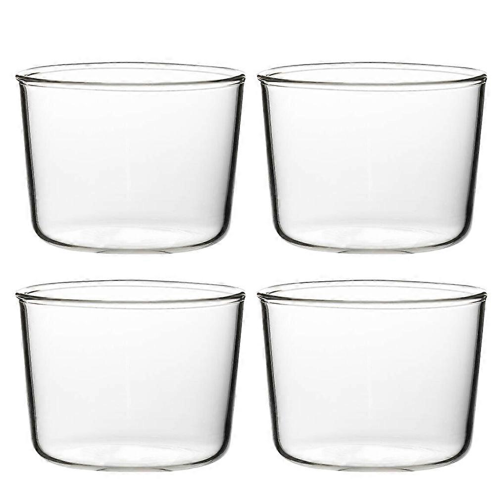 Assorted Color Reusable Dessert Display Cups for Snacks and Cakes Thickened Synthetic Material 200 ML 4pcs