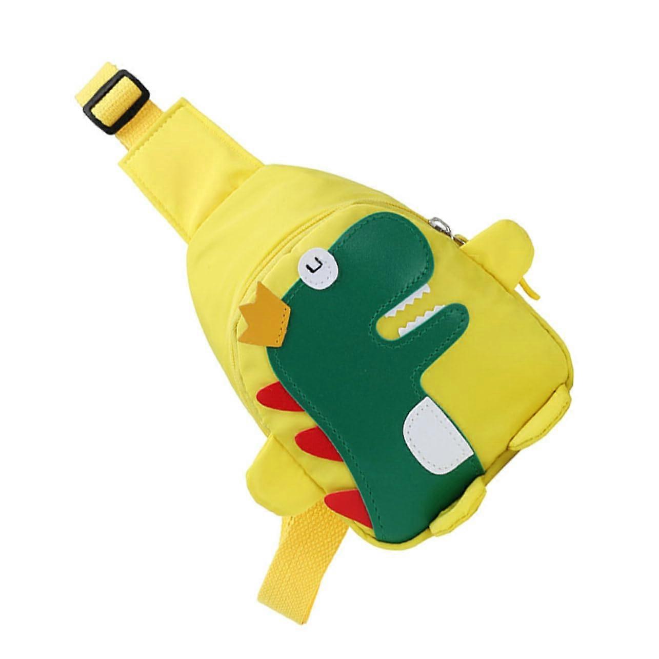 Dinosaurier Brusttasche Kinder Spielzeug Umhängetasche für Jungen Aufbewahrung Freizeit Cartoon Münzen Zubehör Rot Nylon