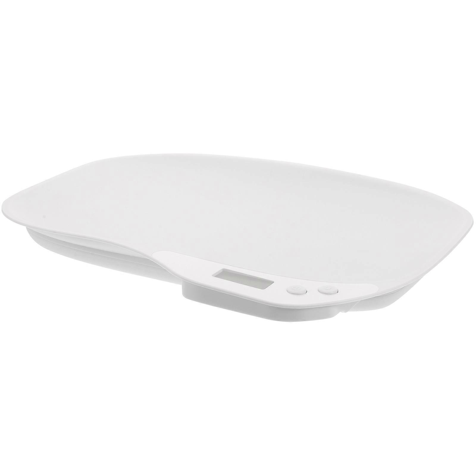 Electronic Digital Scale Pet Weighting Tool High Precision Measurement Rectangular White 35.50X25.00X3.50CM 1Set
