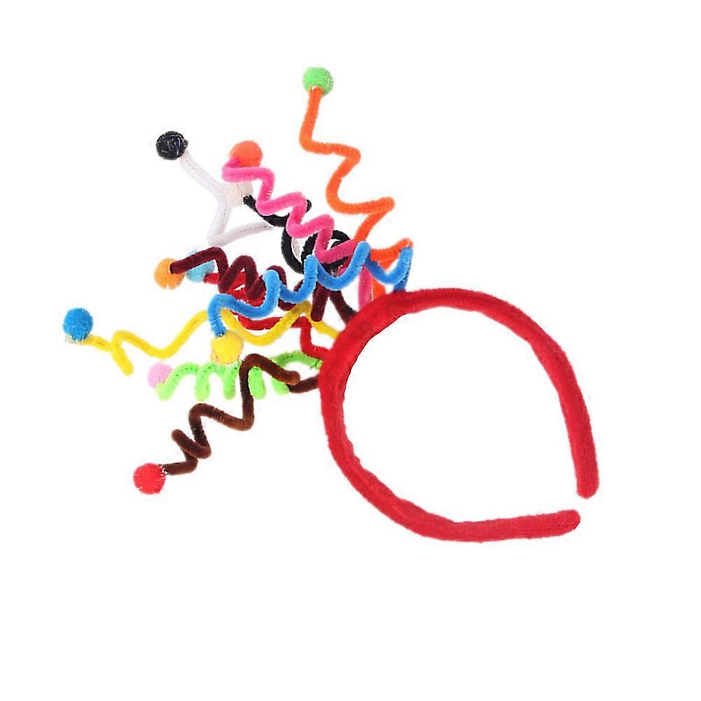 אביזרי מסיבת קרנבל צבעוני מטושטש כדור שיער להקת עיצוב אביב צורת חברים משפחות מתנה 1 pc