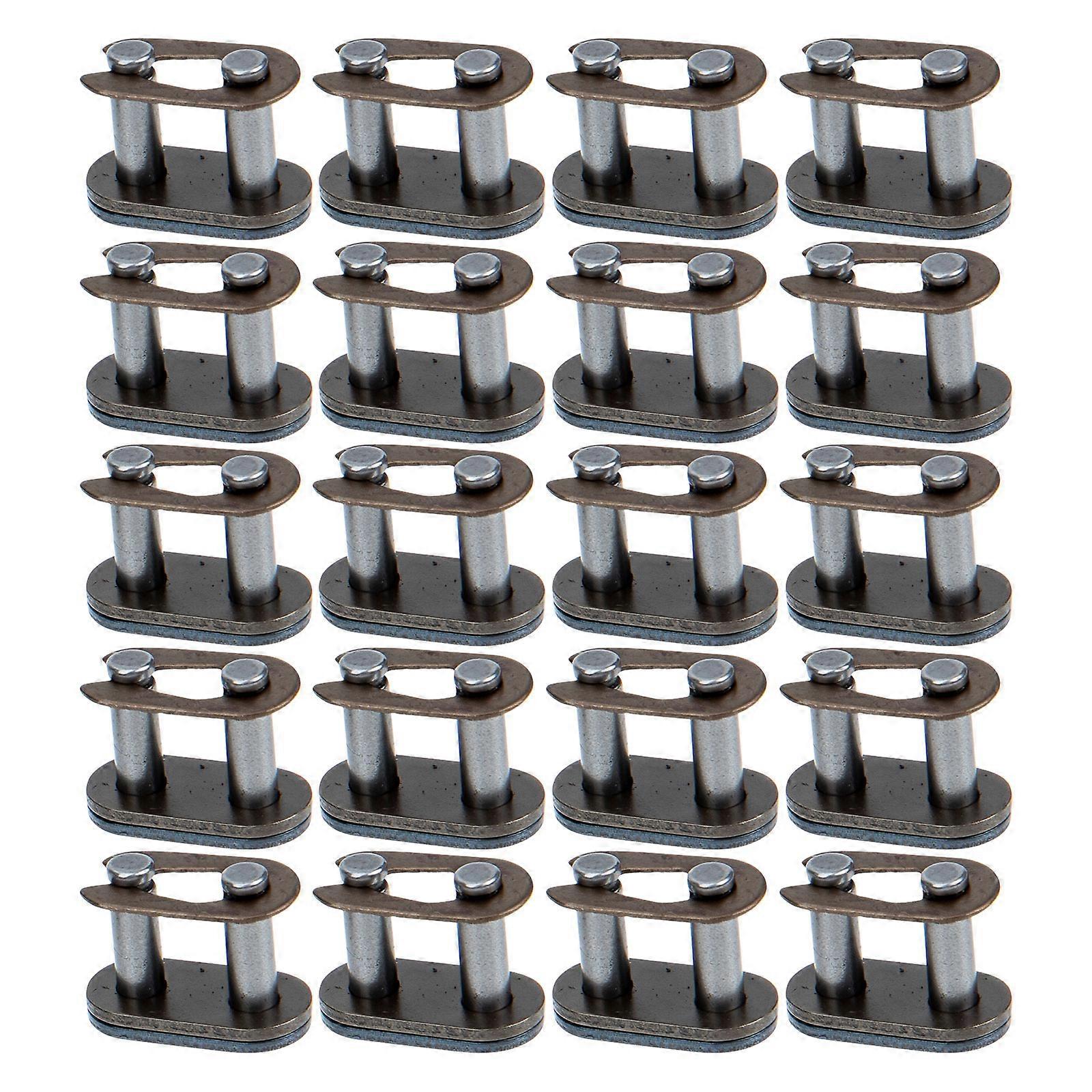 Steel Chain Link ATV Transmission Chains Repair Replacement Part Rectangular 20Pcs