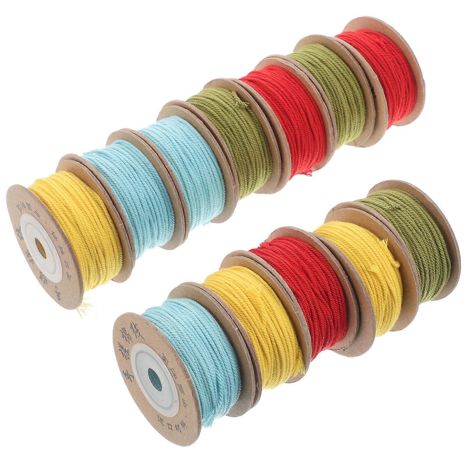 Cotton String for Bracelets Handcrafted Quality Vibrant Assorted Color Ideal for Bracelet Making 1.2mm