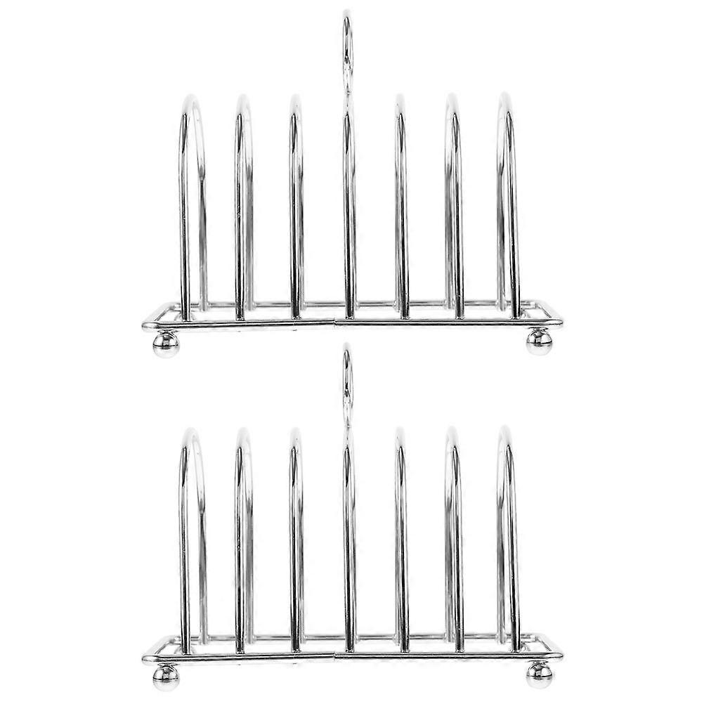 Stainless Steel Toast Rack   Space Saving Bread Stand for Slices, Elegant and Efficient Kitchen Organization Holder