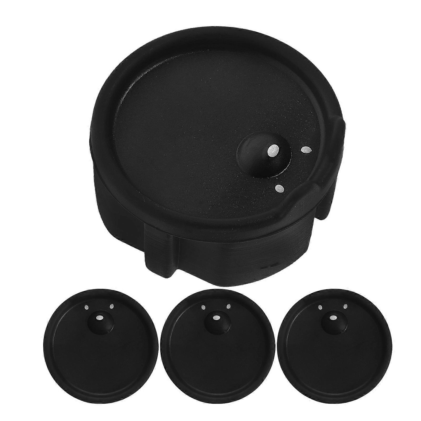 Electric Socket Covers Childproof and Dustproof for Parents Electrical Outlets Square Black 4Pcs