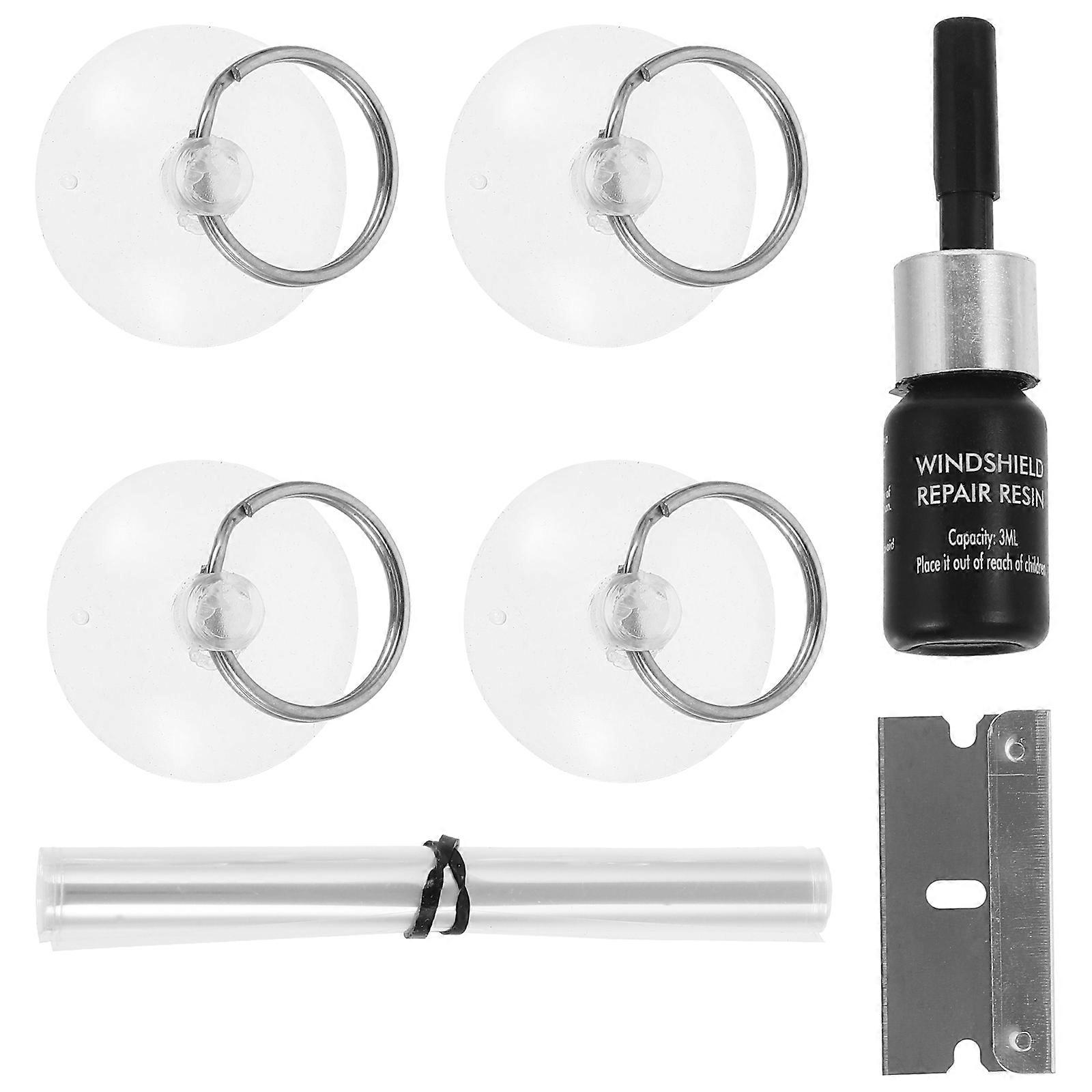 Ön Cam Hasar Onarım Takımı Gövde Onarım Aleti Çelik Malzeme 3.30X3.30X1.50CM Cam Seti