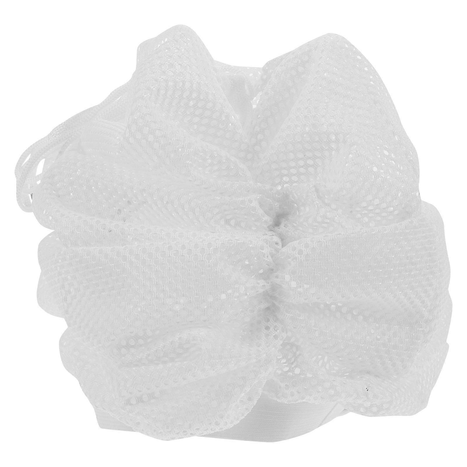 Adjustable Hair Plopping Cap For Drying Curly Hair White Mesh Cloth High-Efficiency Drying 1Set