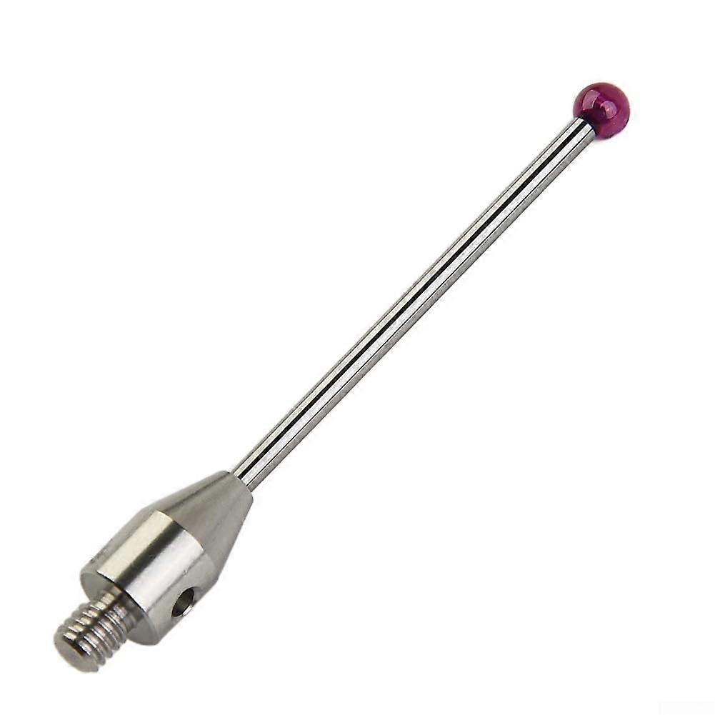 4 mm threaded touch probe stylus with ruby ball for CMM machine measurement.
