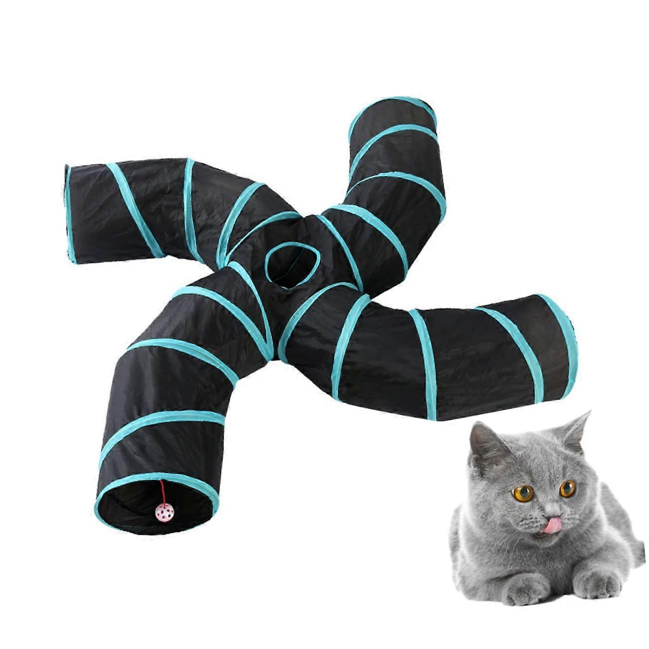 Cat Toy Kitten Cat Tunnel Indoor Fun Interactive Cat Tunnel Toy for Cats for Pets