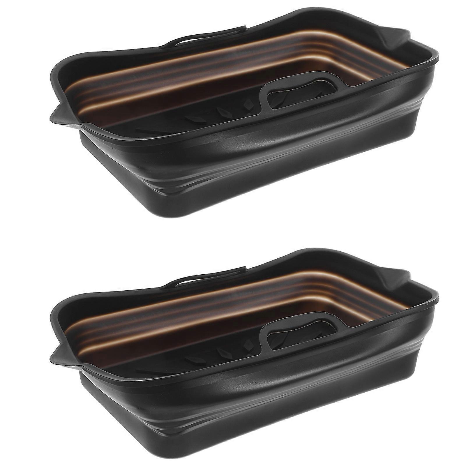 Heat Resistant Silicone Baking Mats Non Stick Reusable For Outdoor Picnic 2Pcs