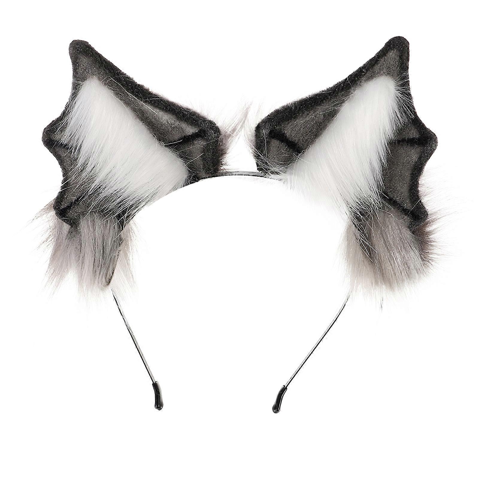 Plush Animal Ear Headband Halloween Party Creative Bat Design Lightweight Comfortable Costume Event Show Durable Safe Material