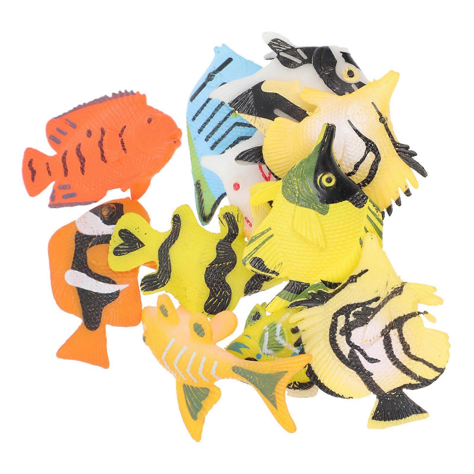 Παιχνίδι γνώσης παιδιών 12Pcs τροπικό ειδώλιο ψαριών ανάμεικτο χρώμα που εμπλέκει τη μάθηση για οικιακή χρήση και γιορτές παιδιών