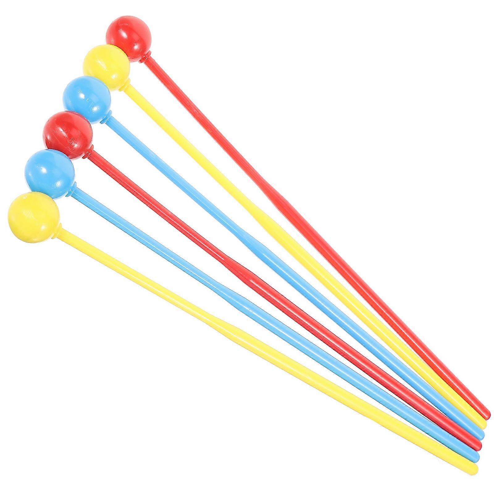 Multicolor Marimba Mallets for Practice 3Pairs Percussion Instrument Accessories