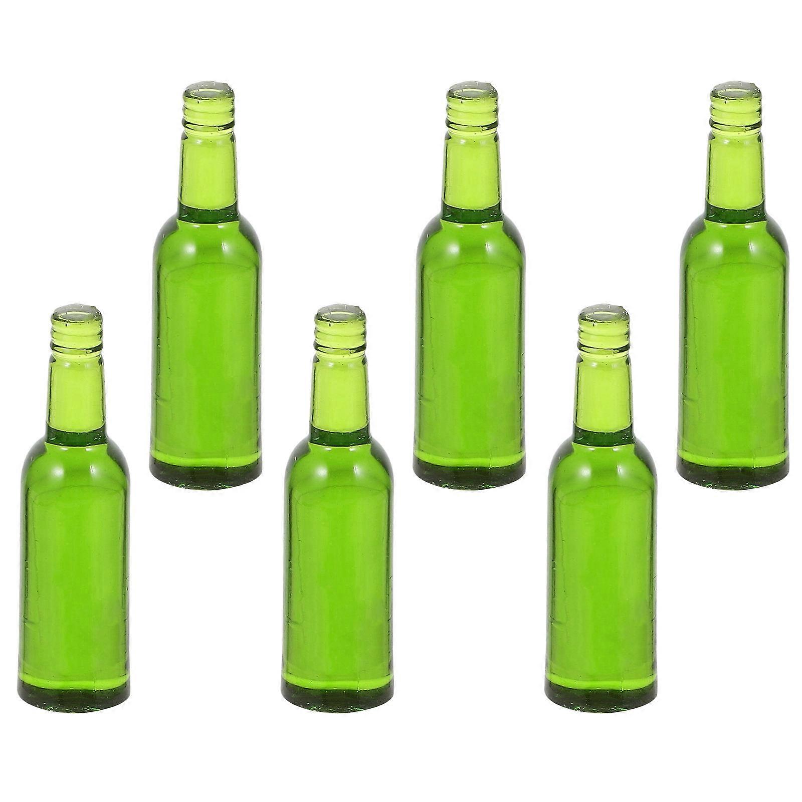 Decorative Miniature Beer Bottles for Doll House, Crafted with Fine Workmanship