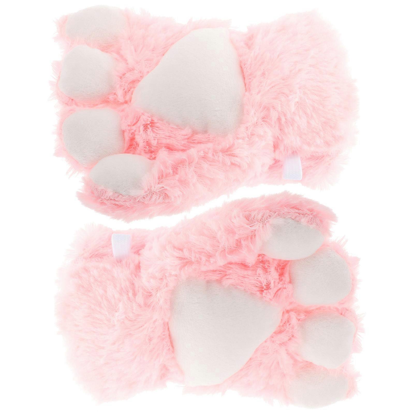 Fuzzy Cat Claw Gloves 1 Pair For Children Performance During Winter 22.50X19.00X7.50cm Soft And Warm
