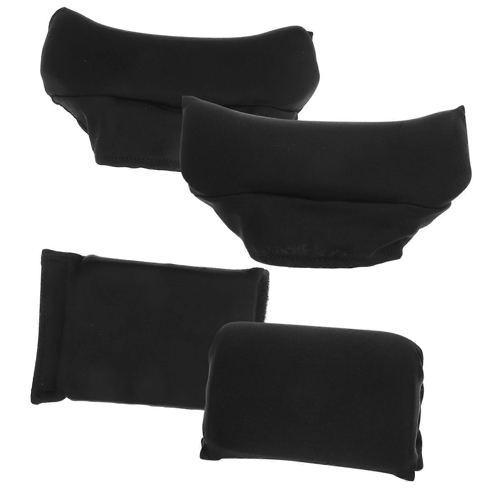 Improved Crutch Grip Pads Underarm Cushion Set for Crutches 14.00x10.50x2.30cm Black Comfortable Support