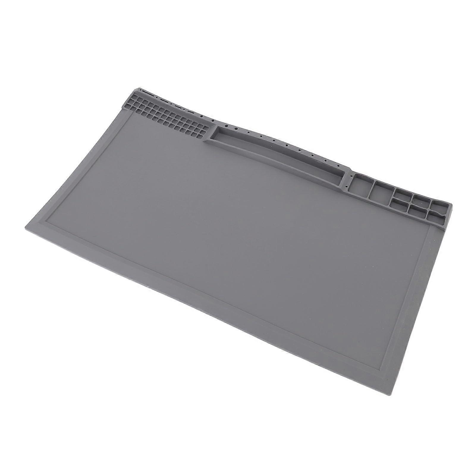 Heat Isolations Silicone Mat with Screw Storage Position 932 ° F HeatResistant Electronics Mat for Soldering Iron
