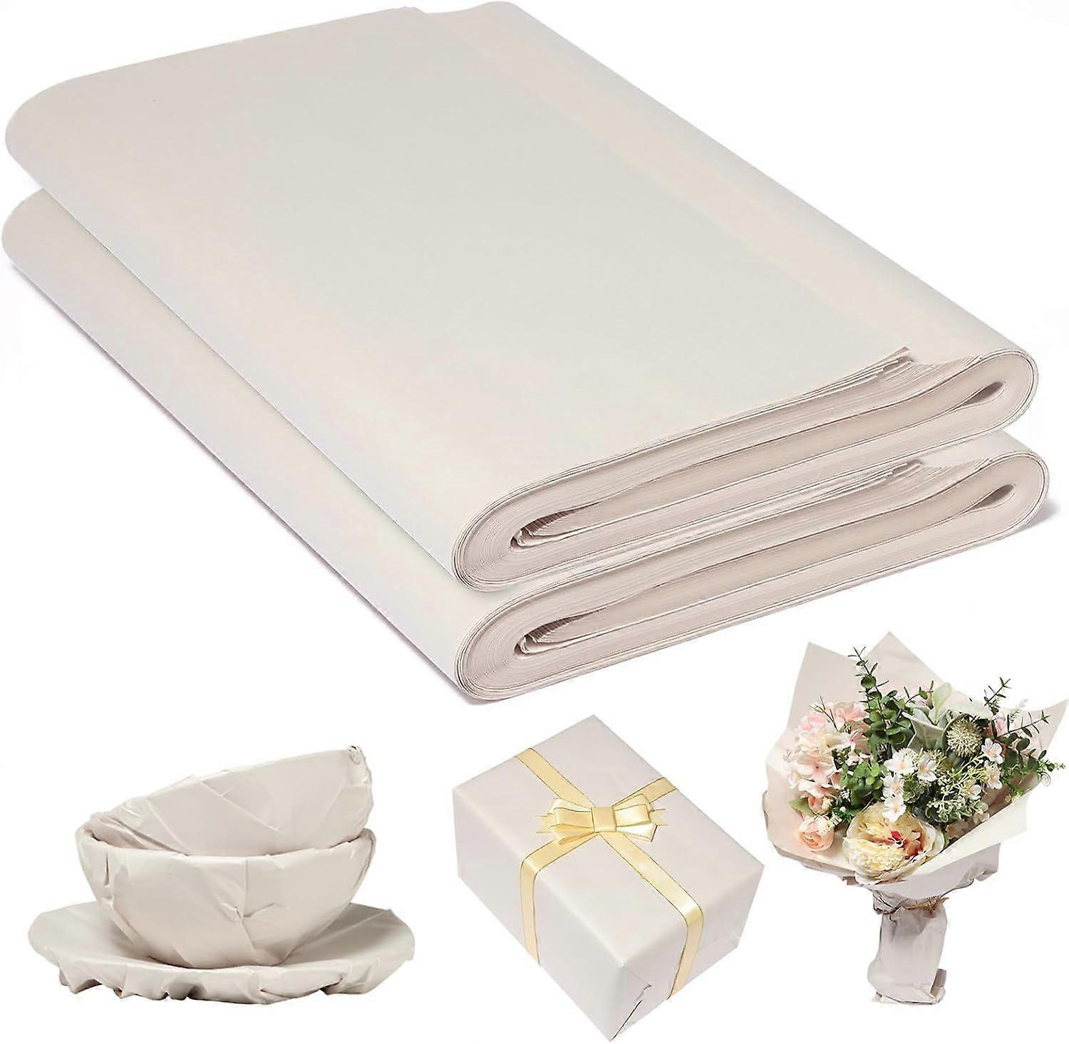 200 Sheets Wrapping Paper: 38 X 70cm High-Density Large Wrappingpaper For Gift Wrapping Poster Chart Packing Painting Drawing