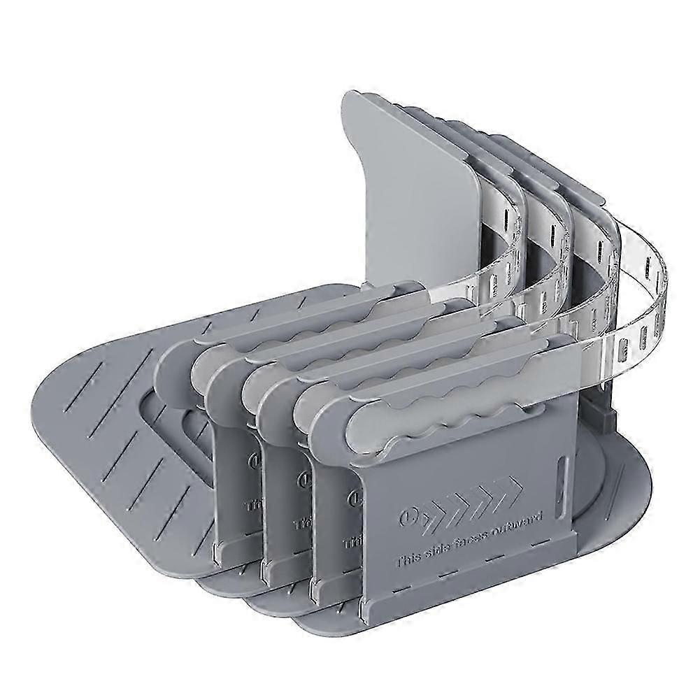 Open Corner Bed Sheet Holder with Lock Strips,Bedsheet Clips Gray