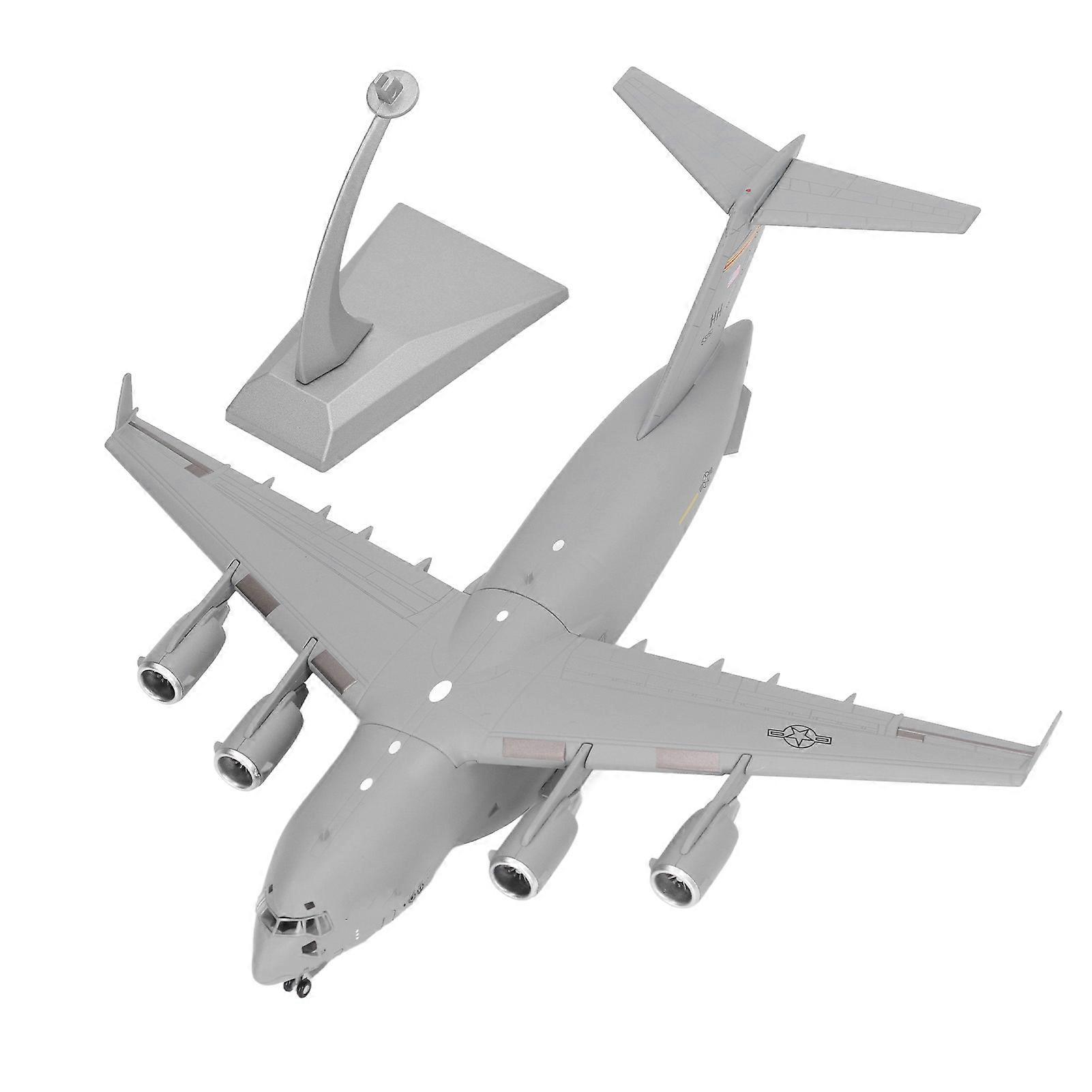 1:200 Aircraft Model Alloy Precise Scale Simulation Stable Bracket Home Decoration Diecast Plane Model Dark Gray