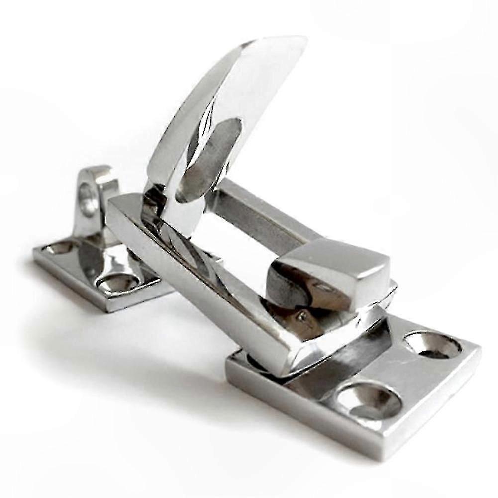 Boat Deck Locker Hatch Fastener Clamp with Anti-Rattle Feature for Marine Use Stainless Steel Accessory