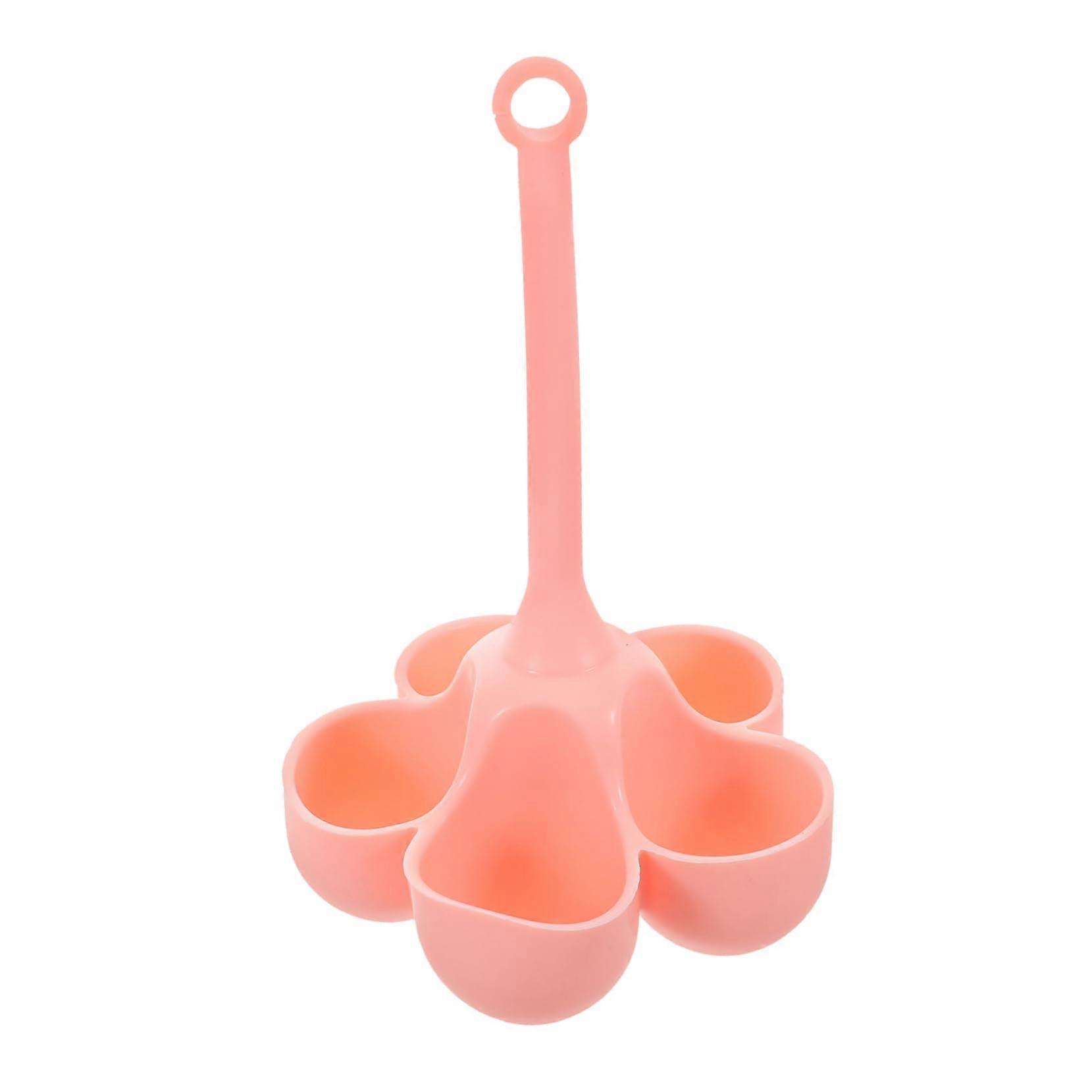 Egg Steamer Spoon for Poached Eggs Egg Poacher Cup Made of Silicone Pink