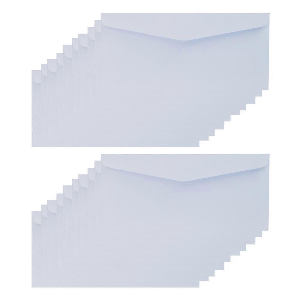 Paper Envelopes 20Pack Blank Envelopes For Invitation Occasions White Storage Security Rectangular